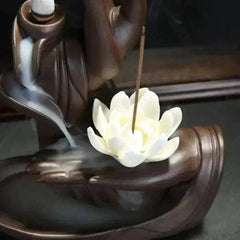 Portes-encens Porte encens main florale | Boutique yoga | Yogshi